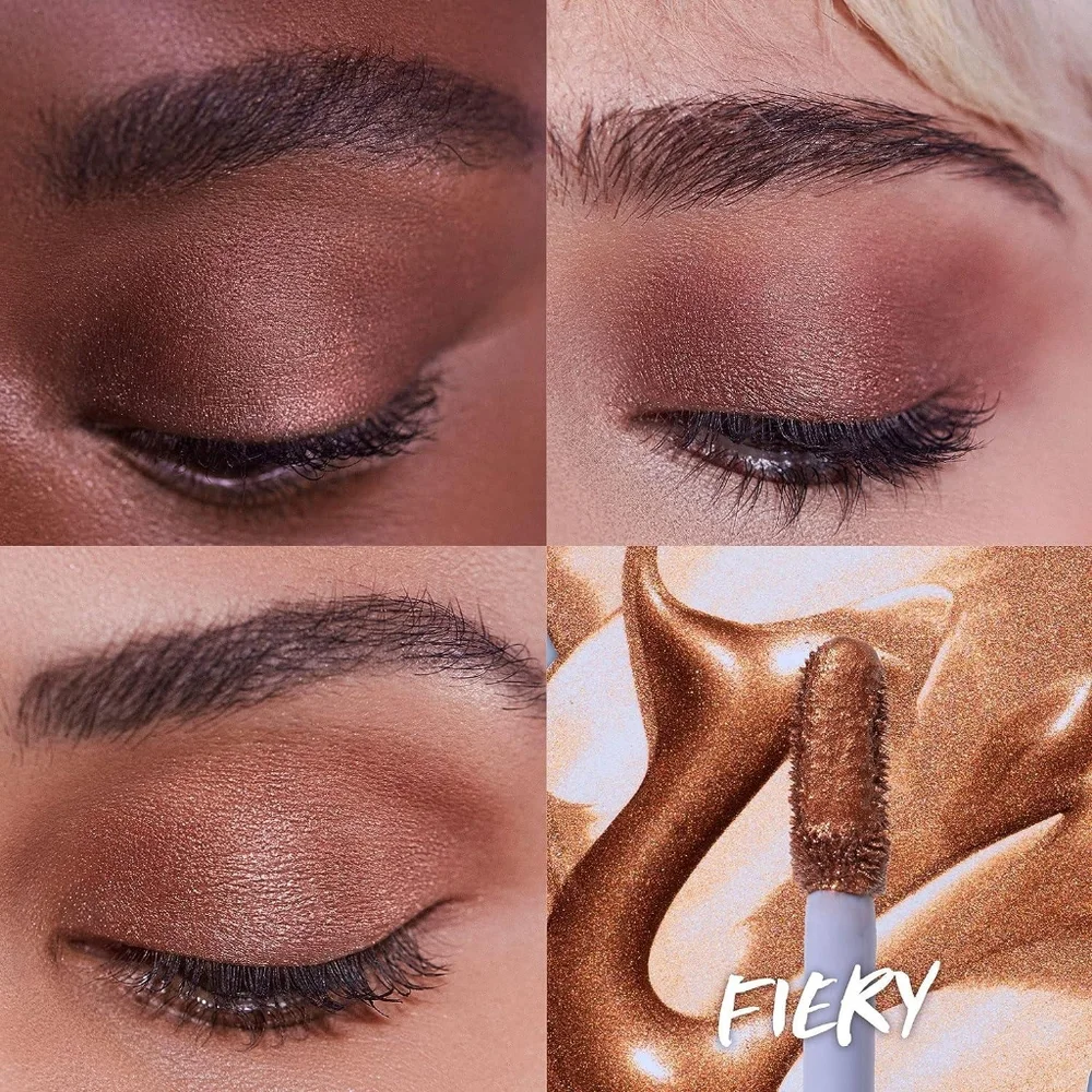 Kosas 10 Second Liquid Eyeshadow In FIERY- WARM SHIMMERING BRONZE